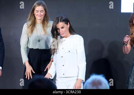 Madrid. Spanien. 20250930 nimmt Königin Letizia von Spanien an der Verleihung der Retina ECO 2025 Awards im Real Teatro de Retiro am 30. September 2025 in Madrid Teil Stockfoto