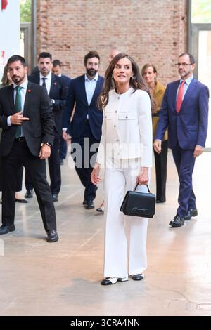 Madrid, Madrid, Spanien. 30. September 2025. Königin Letizia von Spanien nimmt 2025 am 30. September 2025 am Real Teatro de Retiro in Madrid, Spanien, Teil (Foto: © Jack Abuin/ZUMA Press Wire). NUR REDAKTIONELLE VERWENDUNG! Nicht für kommerzielle ZWECKE! Quelle: ZUMA Press, Inc./Alamy Live News Stockfoto