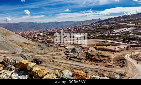 Blick über die Stadt Potosi in Bolivien Stockfoto