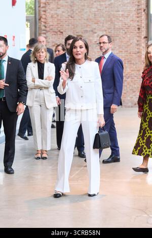 Madrid, Spanien. 30. September 2025. KÖNIGIN LETIZIA von Spanien nimmt an der Verleihung des Retina ECO 2025 Awards im Real Teatro de Retiro in Madrid Teil. (Kreditbild: © Jack Abuin/ZUMA Press Wire) NUR REDAKTIONELLE VERWENDUNG! Nicht für kommerzielle ZWECKE! Stockfoto