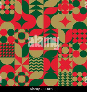 Farbenfroher abstrakter Weihnachtshintergrund im Vektor Stock Vektor