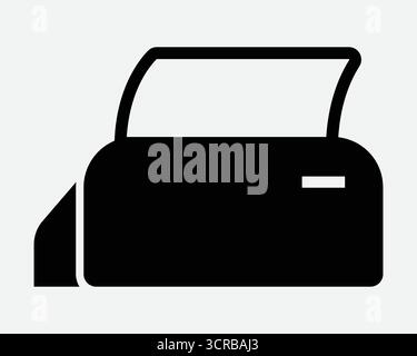 Pinter Icon Büro Druckgeräte Gerät zum Drucken von Dokumenten Symbol Fax Kopieren Fotokopierer Scanner Scan Lazer Kopieren Fotokopierer Zeichen Stock Vektor