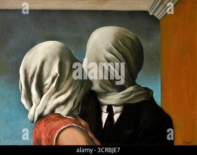 Die Liebenden (Les Amants), 1928 von René Magritte Stock Vektor