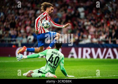 Antoine GRIEZMANN von Atletico Madrid während der UEFA Champions League, League-Phase, MD2-Fußballspiel zwischen Atletico de Madrid und Eintracht Frankfurt am 30. September 2025 im Riyadh Air Metropolitano Stadion in Madrid, Spanien Stockfoto