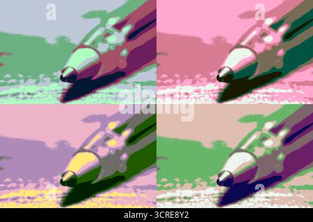 Schreibwaren Pop Stockfoto