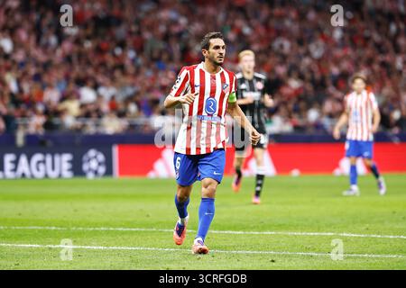 Madrid, Spanien. 30. September 2025. Koke (Atletico) Fußball/Fußball : UEFA Champions League Phase Spiel Tag 2 zwischen Club Atletico de Madrid - Eintracht Frankfurt im Estadio Metropolitano in Madrid, Spanien . Quelle: Mutsu Kawamori/AFLO/Alamy Live News Stockfoto