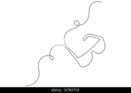Sonnenbrille Symbol durchgehende einzeilige Zeichnung minimalistischer Stil isolieren Umrissvektor Illustration Stock Vektor