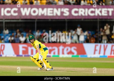 Indore, Indien. Oktober 2025. Während des ICC Women's ODI World Cup Spiels zwischen Australien und Neuseeland im Holkar Stadium in Indore, Indien Credit: SPP Sport Press Photo. /Alamy Live News Stockfoto