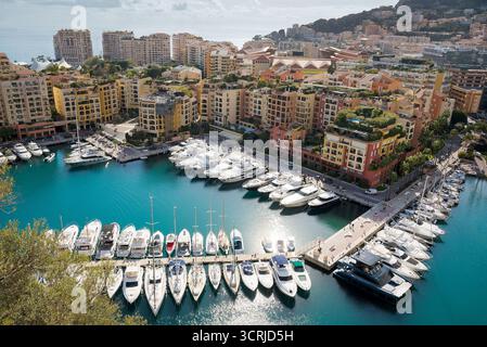 Yachten im Hafen von Monte Carlo Stockfoto