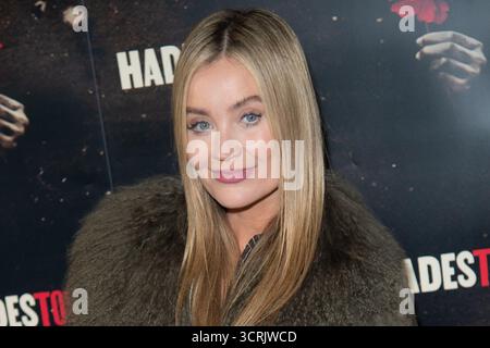 London, Großbritannien. Oktober 2025. Im Bild: Laura Whitmore nimmt an der Hadestown Press Night im Lyric Theatre Teil. Quelle: Justin Ng/Alamy Stockfoto