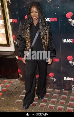 London, Großbritannien. Oktober 2025. Im Bild: Clara Amfo besucht Hadestown Press Night im Lyric Theatre. Quelle: Justin Ng/Alamy Stockfoto
