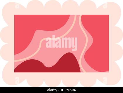 Flacher Love Poststempel Stock Vektor