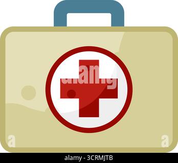 Erste-Hilfe-Kasten – Vektorsymbol Stock Vektor