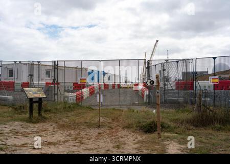 Sizewell C Baustelle Suffolk UK Stockfoto