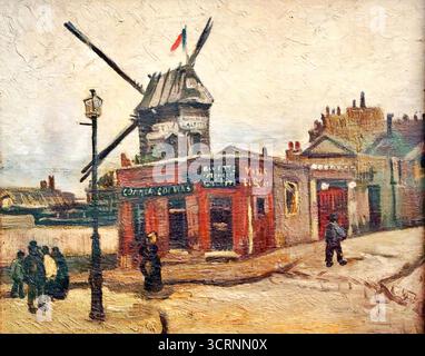 Vincent van Gogh, Le Moulin de la Galette, Mitte Oktober 1886. Stock Vektor