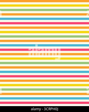 Groovige Regenbogenstreifen, Säurevektor-Hintergrund, Abstrakte Geometrische Textur Stock Vektor