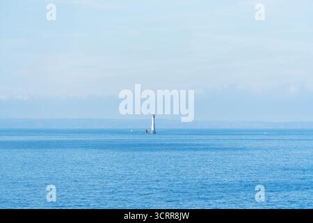 Eddystone Lighthouse in der Nähe von Plymouth Devon, England Stockfoto