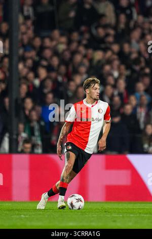 Rotterdam, Niederlande. Oktober 2025. Rotterdam - Luciano Valente aus Feyenoord im zweiten Spiel der UEFA Europa League 2025/2026. Das Spiel findet am 2. Oktober 2025 im Stadion Feijenoord de Kuip in Rotterdam statt. Credit: Box to Box Pictures/Alamy Live News Stockfoto