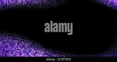 Lila Halbtonhintergrund, abstrakte glitzernde Punkte Hintergrund, Disco-Textur Design, glänzendes Konfetti Banner. Stock Vektor