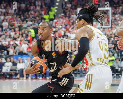 Bayerns 22 Isiaha MIKE. Basketball: Bayern - Roter Stern Belgrad 97:88. Euroleague, FC Bayern Basketball - Crvena Zvezda Meridianbet Belgrad, Spieltag 2, Saison 2025-2026, am 2.10.2025 in München, S A P G A R D E N, Deutschland. Quelle / Copyright / Credit : Oryk HAIST *** Bayerns 22 Isiaha MIKE Basketball Bayern Red Star Belgrad 97 88 Euroleague, FC Bayern Basketball Crvena Zvezda Meridianbet Belgrad, Spieltag 2, Saison 2025 2026, am 2 10 2025 in München, S A P G A R D E N, Deutschland Quelle Copyright Credit Oryk HAIST xBASKETBALL-BAYERN-ROTER STERNx Stockfoto