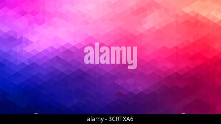 Lebendiger polygonaler Mosaikhintergrund mit Farbverlauf Stock Vektor