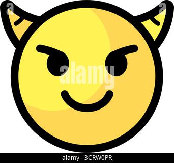 Devil Face Emoji Vektor-Symbol Stock Vektor