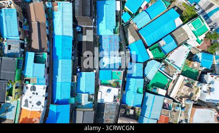 Gamcheon Culture Village in Busan, Südkorea, von oben gesehen Stockfoto