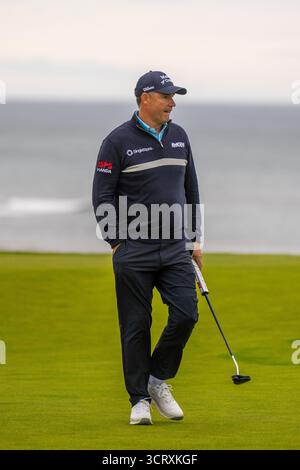 Kingsbarns, Schottland. Oktober 2025. Padraig Harrington in der zweiten Runde der Alfred Dunhill Links Championship. Quelle: Tim Gray/Alamy Live News Stockfoto