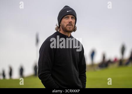 Kingsbarns, Schottland. Oktober 2025. Tommy Fleetwood in der zweiten Runde der Alfred Dunhill Links Championship. Quelle: Tim Gray/Alamy Live News Stockfoto