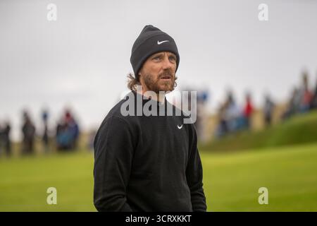 Kingsbarns, Schottland. Oktober 2025. Tommy Fleetwood in der zweiten Runde der Alfred Dunhill Links Championship. Quelle: Tim Gray/Alamy Live News Stockfoto