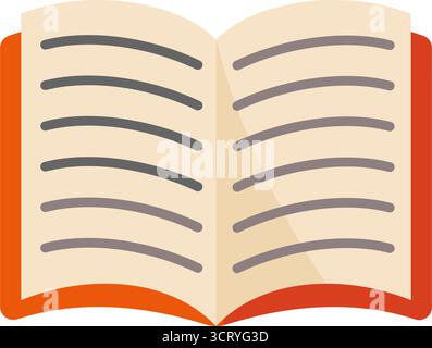 Buch öffnen - Vektorsymbol Stock Vektor