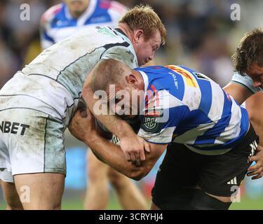 Am 3. Oktober 2025 in Kapstadt, Westkap, Südafrika: Stormers' ADRÃ SMITH während des United Rugby Championship Matches zwischen den Stormers und Ospreys im Eröffnungsspiel der United Rugby Championship im Kapstadt Stadium in Südafrika. (Kreditbild: © Bertram Malgas/ZUMA Press Wire) NUR REDAKTIONELLE VERWENDUNG! Nicht für kommerzielle ZWECKE! Stockfoto