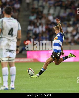 Am 3. Oktober 2025 in Kapstadt, Westkap, Südafrika: Stormers' JURIE MATTHEE während des United Rugby Championship Matches zwischen den Stormers und Ospreys im Eröffnungsspiel der United Rugby Championship im Cape Town Stadium in Südafrika. (Kreditbild: © Bertram Malgas/ZUMA Press Wire) NUR REDAKTIONELLE VERWENDUNG! Nicht für kommerzielle ZWECKE! Stockfoto