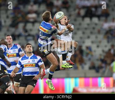 Am 3. Oktober 2025 in Kapstadt, Westkap, Südafrika: Ospreys' JACK WALSH während des United Rugby Championship Matches zwischen den Stormers und Ospreys im Eröffnungsspiel der United Rugby Championship im Cape Town Stadium in Südafrika. (Kreditbild: © Bertram Malgas/ZUMA Press Wire) NUR REDAKTIONELLE VERWENDUNG! Nicht für kommerzielle ZWECKE! Stockfoto