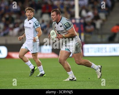 Am 3. Oktober 2025 in Kapstadt, Westkap, Südafrika: Ospreys' DEWI LAKE während des United Rugby Championship Matches zwischen den Stormers und Ospreys im Eröffnungsspiel der United Rugby Championship im Cape Town Stadium in Südafrika. (Kreditbild: © Bertram Malgas/ZUMA Press Wire) NUR REDAKTIONELLE VERWENDUNG! Nicht für kommerzielle ZWECKE! Stockfoto