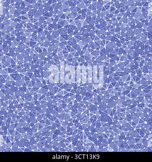 Abstraktes Dreiecksmuster. Mehrere sich wiederholende innere Dreiecke. Kleine Formgröße. Einfarbiger Stil. Nahtloses Muster. Erstaunliche Vektorsteine. Stock Vektor