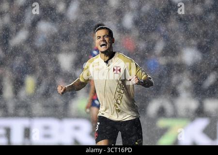 Rio de Janeiro, Brasilien, 24. September 2025. Der Fußballspieler Philippe Coutinho aus der Vasco-Mannschaft während des Spiels Vasco gegen Bahia für den brasilianischen C Stockfoto