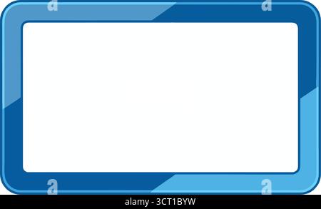 Tablet-Computer-Mockup – Leere Touchscreen-Gerätevorlage für UI/UX-Design-Präsentation Stock Vektor