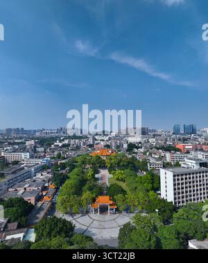 Luftaufnahmen des Sun Yat sen Memorial Hall Parks im Bezirk Shiqi, Stadt Zhongshan, Provinz Guangdong Stockfoto