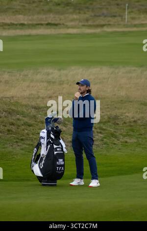 Tag 1 der Alfred Dunhill Links Championship im Carnoustie Golf Club 2. Oktober 2025 Stockfoto
