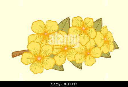 Schöner blühender Zweig, ein Symbol des Frühlings Stock Vektor