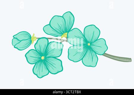 Schöner blühender Zweig, ein Symbol des Frühlings Stock Vektor