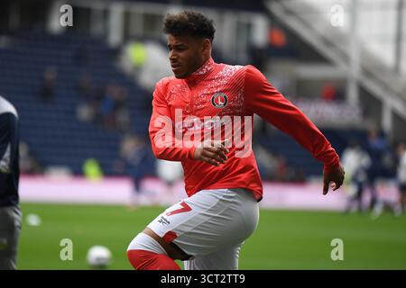 Preston, England. Oktober 2025. Oberst Hernández vor dem Spiel der Sky Bet EFL Championship zwischen Preston North End und Charlton Athletic im Deepdale Stadium in Preston. Kyle Andrews/Alamy Live News Stockfoto