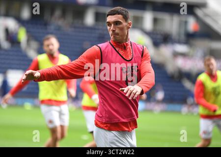 Preston, England. Oktober 2025. Lloyd Jones vor dem Spiel der Sky Bet EFL Championship zwischen Preston North End und Charlton Athletic im Deepdale Stadium in Preston. Kyle Andrews/Alamy Live News Stockfoto