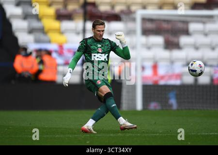 Preston, England. Oktober 2025. Thomas Kaminski während der Sky Bet EFL Championship zwischen Preston North End und Charlton Athletic im Deepdale Stadium in Preston. Kyle Andrews/Alamy Live News Stockfoto