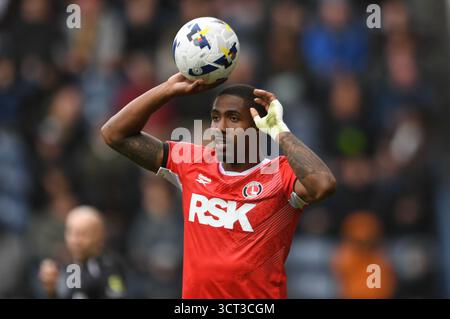 Preston, England. Oktober 2025. Kayne Ramsay während der Sky Bet EFL Championship zwischen Preston North End und Charlton Athletic im Deepdale Stadium, Preston. Kyle Andrews/Alamy Live News Stockfoto