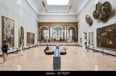 Halle X, Gemälde von PAOLO CALIARI, bekannt als VERONESE, Gallerie dell'Accademia, Galleria dell'Accademia, Campo della Carita, Dorsoduro, Venedig, Venedig, Ven Stockfoto
