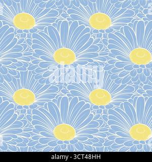 nahtlose Hintergrund mit Blumen Stock Vektor