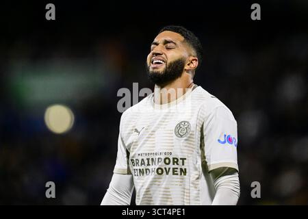 ZWOLLE - Ismael Saibari vom PSV Eindhoven während des niederländischen Eredivisie-Spiels zwischen PEC Zwolle und PSV im MAC³PARK-Stadion am 4. Oktober 2025 in Zwolle, Niederlande. ANP OLAF KRAAK Stockfoto