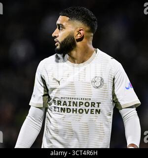 ZWOLLE - Ismael Saibari vom PSV Eindhoven während des niederländischen Eredivisie-Spiels zwischen PEC Zwolle und PSV im MAC³PARK-Stadion am 4. Oktober 2025 in Zwolle, Niederlande. ANP OLAF KRAAK Stockfoto